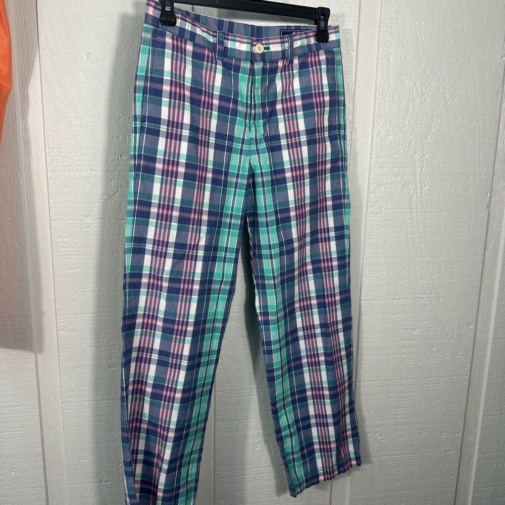 Vineyard Vines Boys Seaway Plaid Club Pants Size 14 EUC - Picture 3 of 10